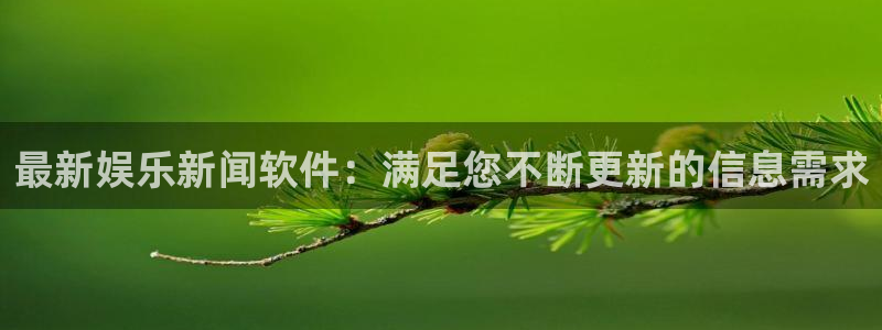 最新娱乐新闻软件：满足您不断更新的信息需